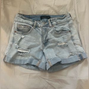 aeropostale ripped jean shorts